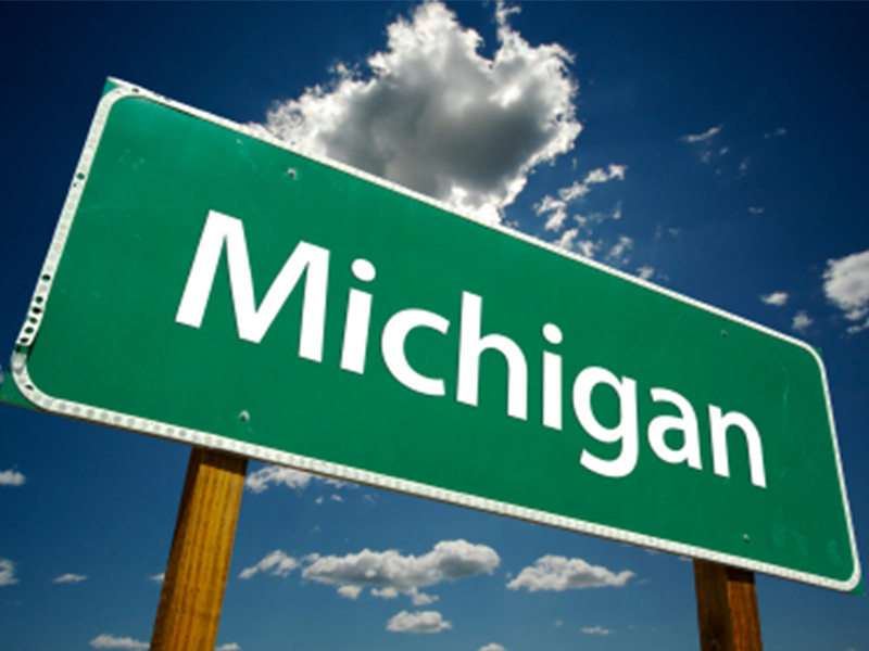 Michigan Road Sign